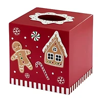 Avanti Gingerbread Man Tissue Box Cover