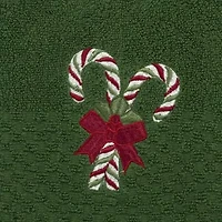 Avanti Candy Cane 2-pc. Embellished Hand Towel