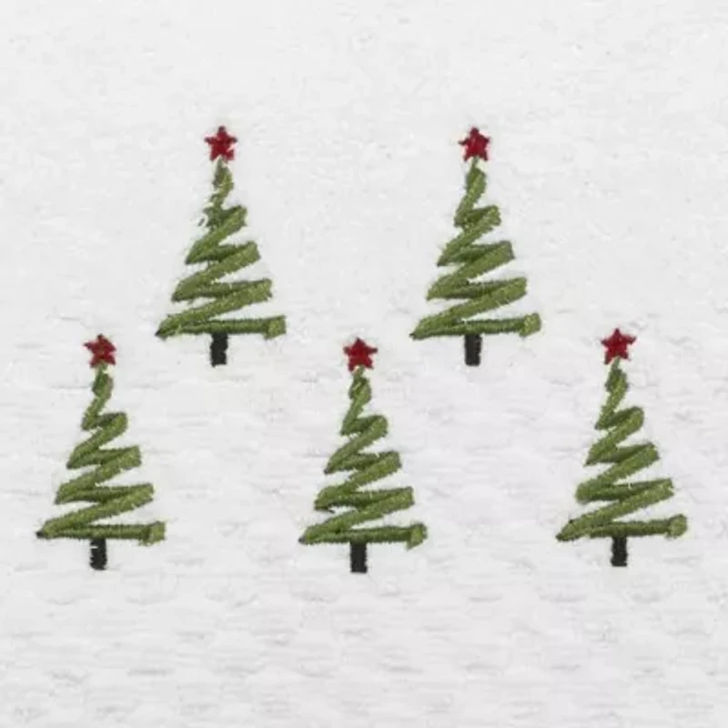 Avanti Ribbon Tree 2-pc. Embellished Hand Towel