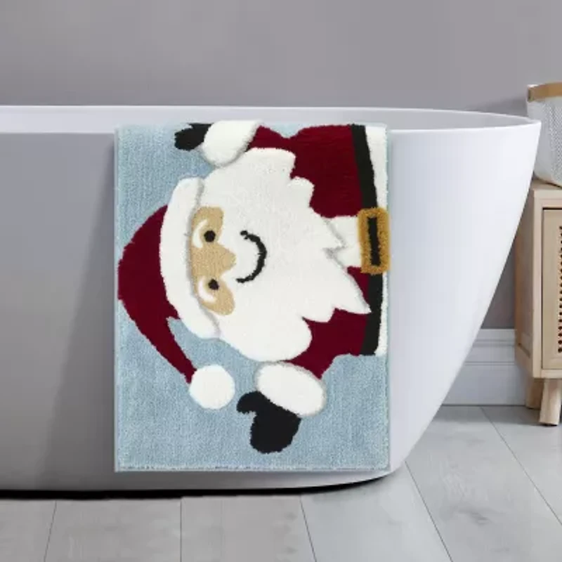 Avanti Santa Blue Bath Rug
