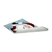 Avanti Santa Blue Bath Rug