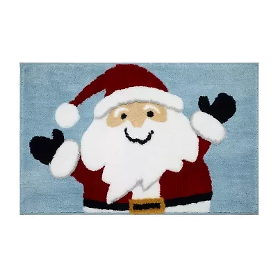 Avanti Santa Blue Bath Rug