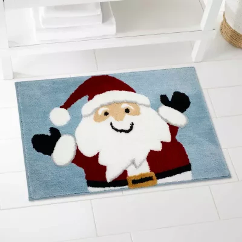 Avanti Santa Blue Bath Rug