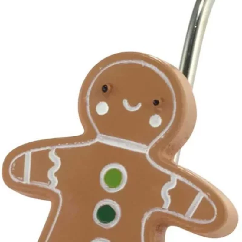 Avanti Gingerbread Man Shower Curtain Hooks