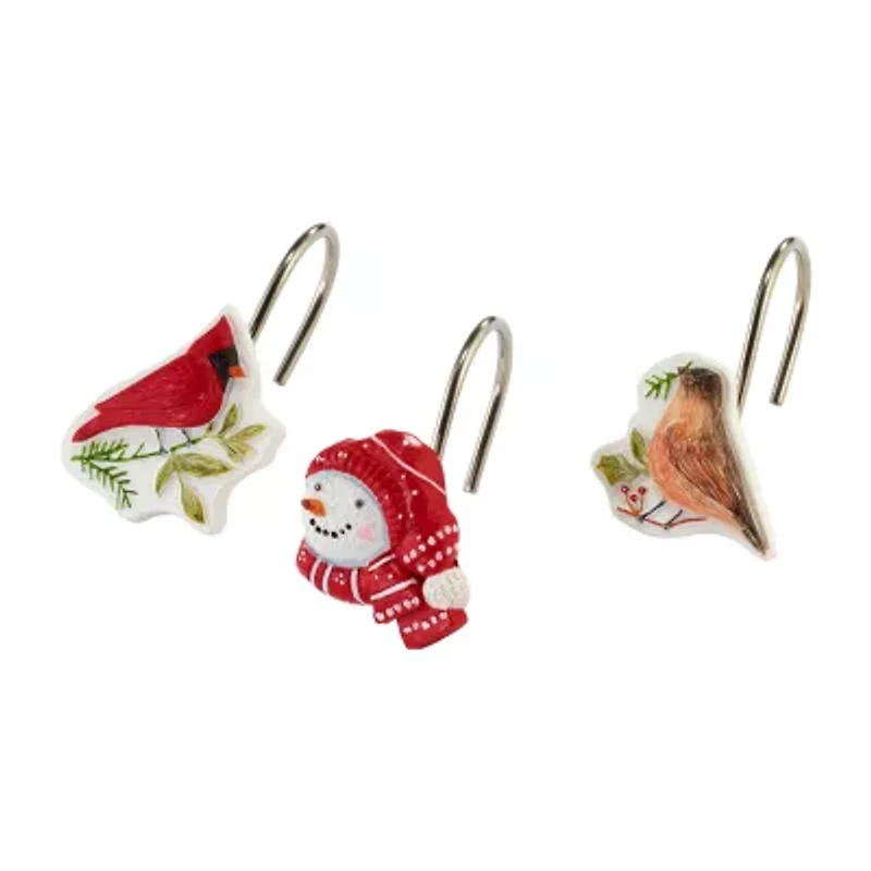 Avanti Holiday Cheer Shower Curtain Hooks