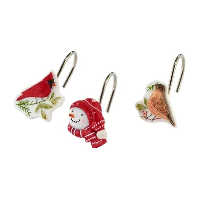 Avanti Holiday Cheer Shower Curtain Hooks