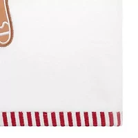 Avanti Gingerbread Man Embellished Holiday Bath Towel