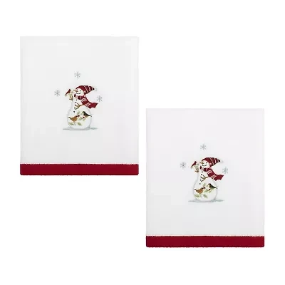Avanti Holiday Cheer 2-pc. Embellished Hand Towel