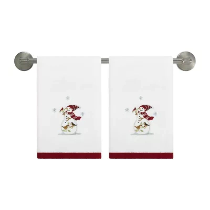 Avanti Holiday Cheer 2-pc. Embellished Hand Towel