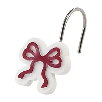 Avanti Christmas Bows Shower Curtain Hooks