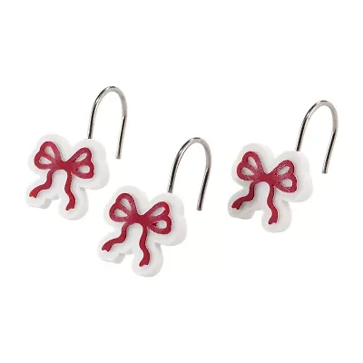Avanti Christmas Bows Shower Curtain Hooks