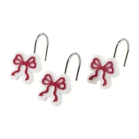 Avanti Christmas Bows Shower Curtain Hooks