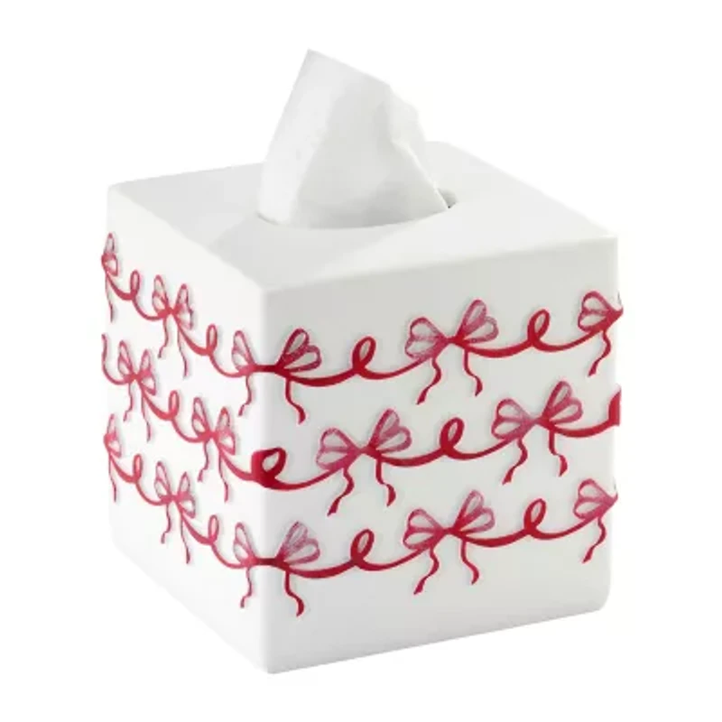 Avanti Christmas Bows Tissue Box Cover