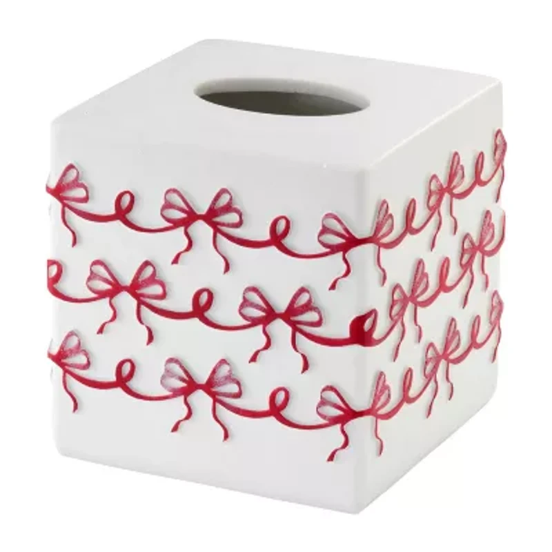 Avanti Christmas Bows Tissue Box Cover