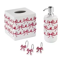 Avanti Christmas Bows Tissue Box Cover