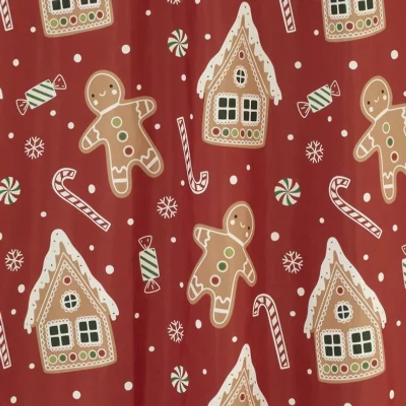 Avanti Gingerbread Man Shower Curtain