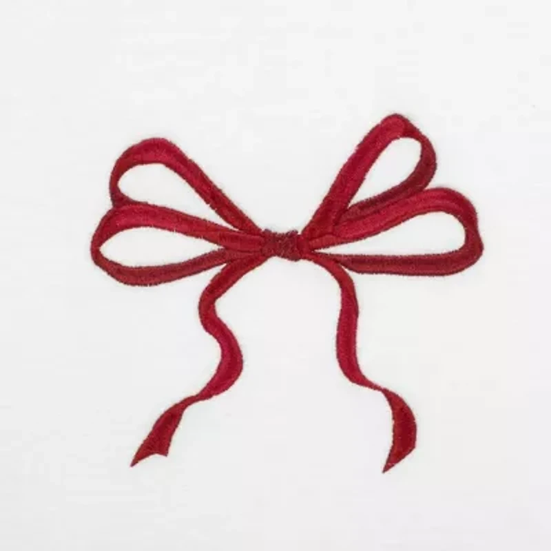 Avanti Christmas Bows Embellished Holiday Bath Towel