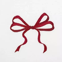 Avanti Christmas Bows Embellished Holiday Bath Towel