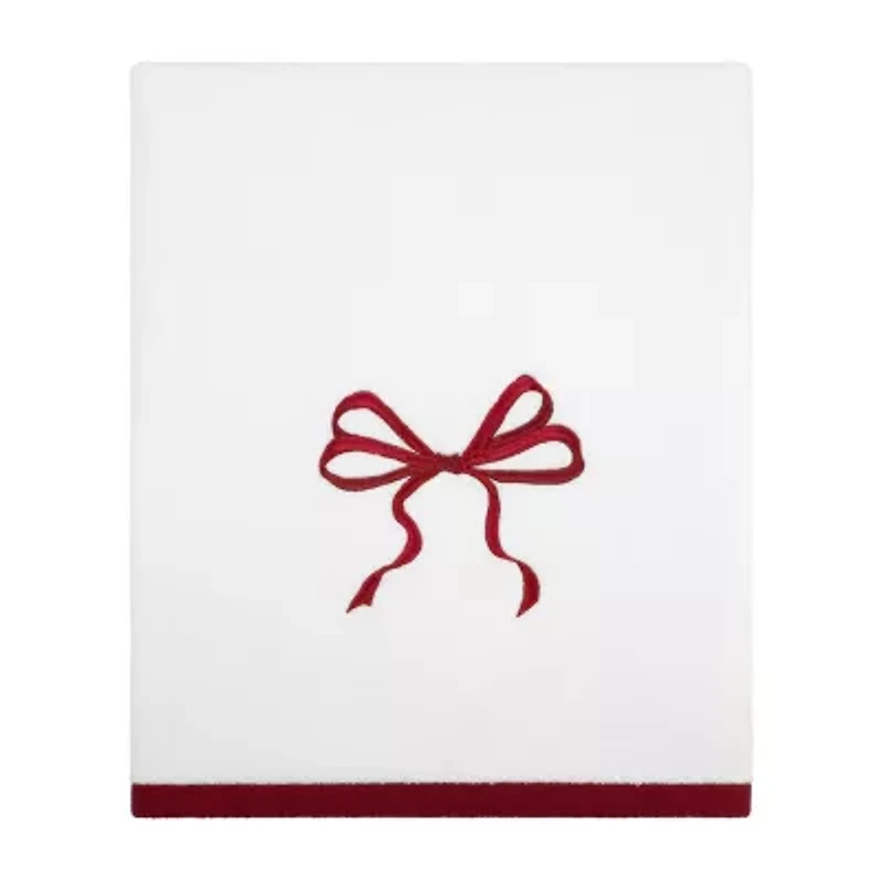 Avanti Christmas Bows Embellished Holiday Bath Towel