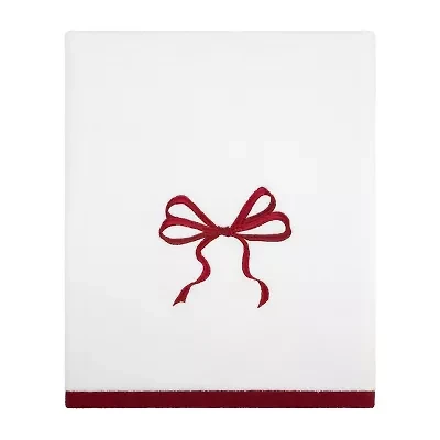 Avanti Christmas Bows Embellished Holiday Bath Towel