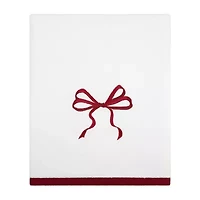 Avanti Christmas Bows Embellished Holiday Bath Towel