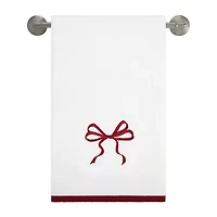 Avanti Christmas Bows Embellished Holiday Bath Towel