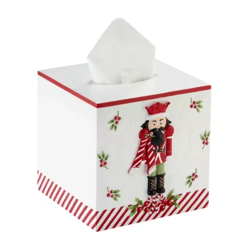 Avanti Peppermint Nutcracker Tissue Box Cover