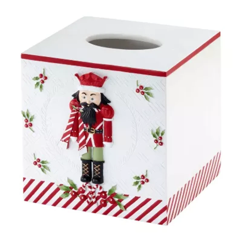 Avanti Peppermint Nutcracker Tissue Box Cover
