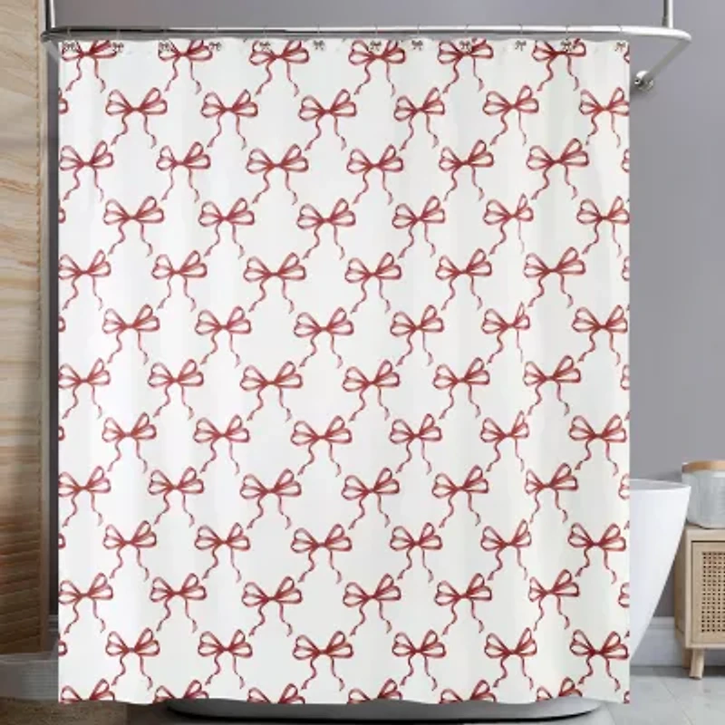 Avanti Christmas Bows Shower Curtain