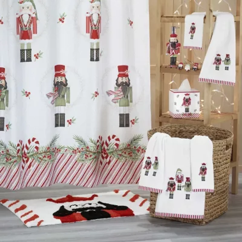 Avanti Peppermint Nutcracker Bath Rug