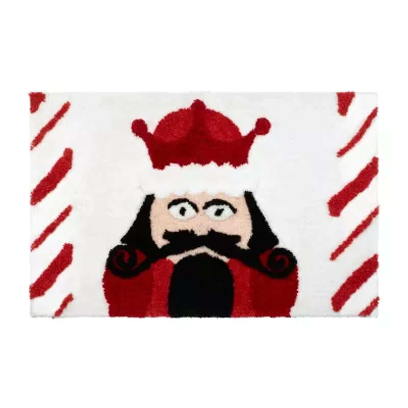 Avanti Peppermint Nutcracker Bath Rug