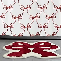 Avanti Christmas Bows Bath Rug