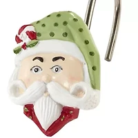 Avanti Peppermint Nutcracker Shower Curtain Hooks