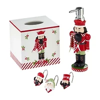Avanti Peppermint Nutcracker Shower Curtain Hooks