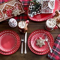 North Pole Trading Co. Gingerbread Stoneware Serving Tray