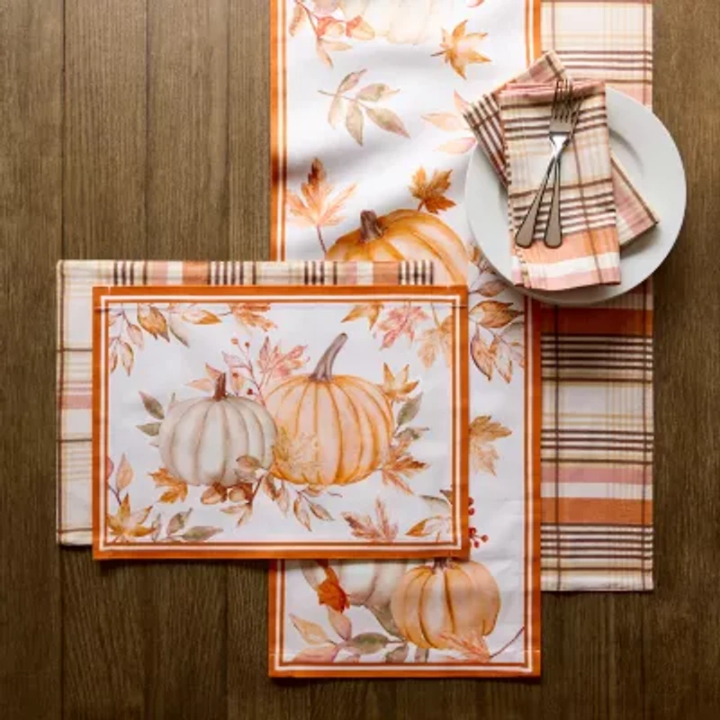 Linden Street Terra Harvest Plaid 4-pc. Placemat
