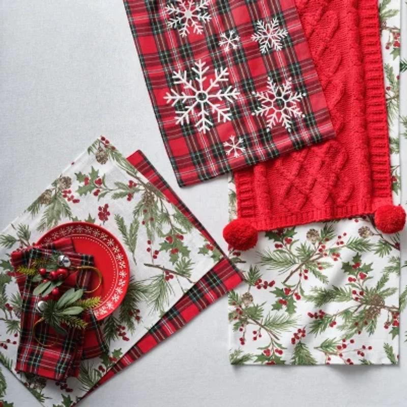 North Pole Trading Co. Noel Market Plaid Table Runner