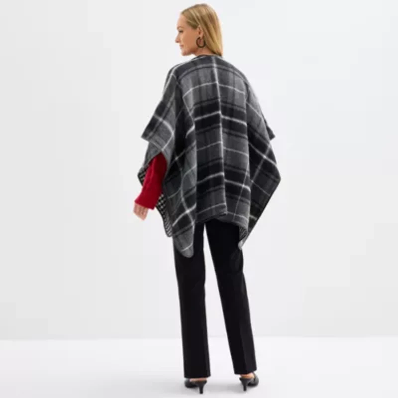 Liz Claiborne Reversible Plaid Wrap