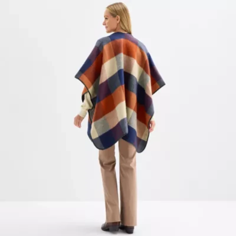 Liz Claiborne Reversible Plaid Wrap