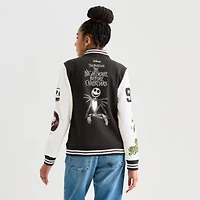 Tim Burton'S Nightmare Before Christmas Womens Fleece Midweight Juniors Bomber Jacket