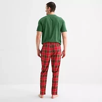 St. John's Bay Mens Crew Neck Short Sleeve 2-pc. Pajama Sets