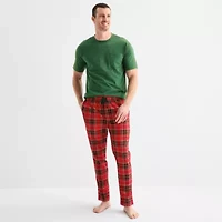 St. John's Bay Mens Crew Neck Short Sleeve 2-pc. Pajama Sets