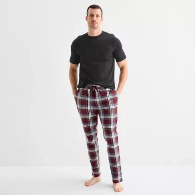 St. John's Bay Mens Crew Neck Long Sleeve 2-pc. Pajama Sets