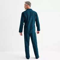St. John's Bay Mens Flannel Long Sleeve 2-pc. Pajama Sets
