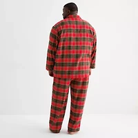 St. John's Bay Mens Flannel Long Sleeve 2-pc. Big and Tall Pajama Sets