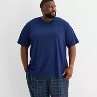 St. John's Bay Mens Crew Neck Short Sleeve 2-pc. Big and Tall Pajama Sets