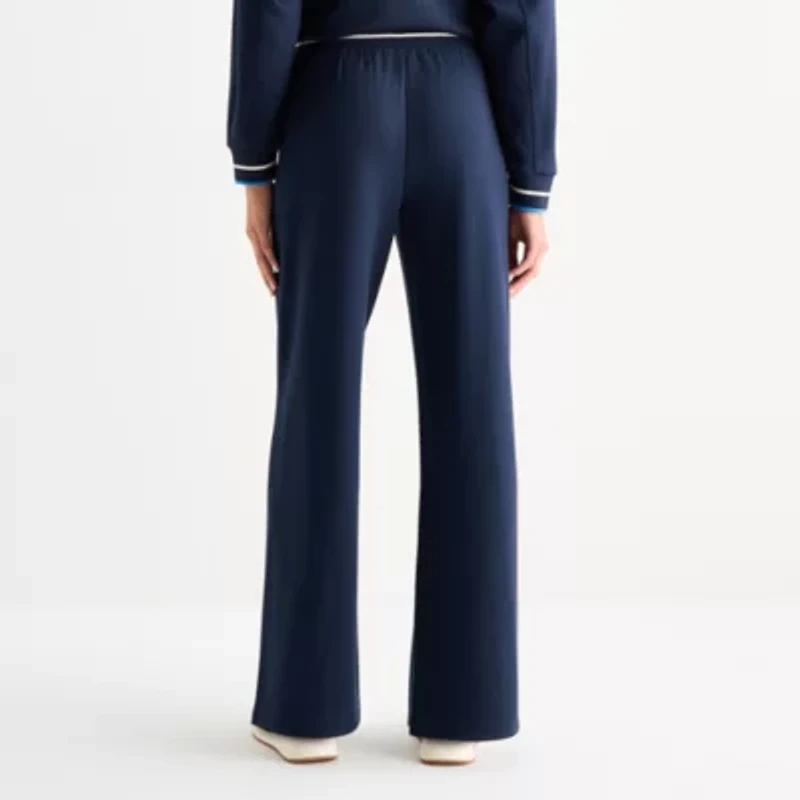 Stylus Womens Wide Leg High Rise Cropped Pant