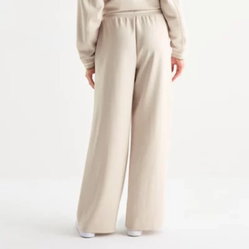 Stylus Womens Wide Leg High Rise Track Pant