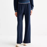 Stylus Womens Wide Leg High Rise Cropped Pant