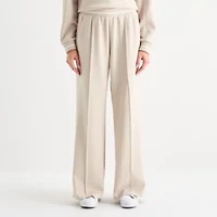 Stylus Womens Wide Leg High Rise Track Pant